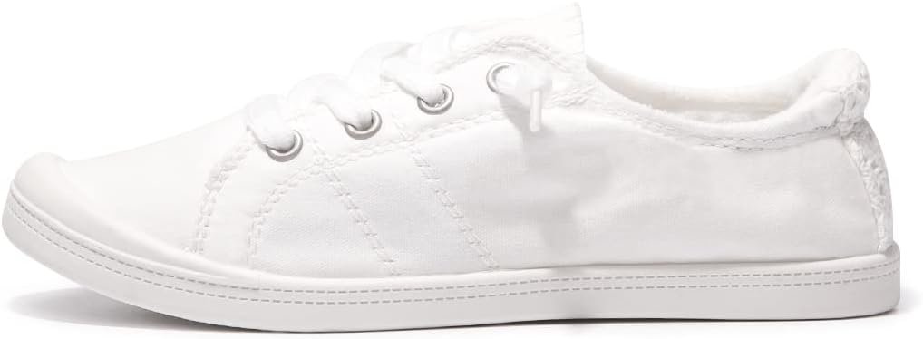 Women Slip On Canvas Sneaker Low Top Casual Walking Shoes Classic Comfort Flat Fashion Sneakers - Image 2