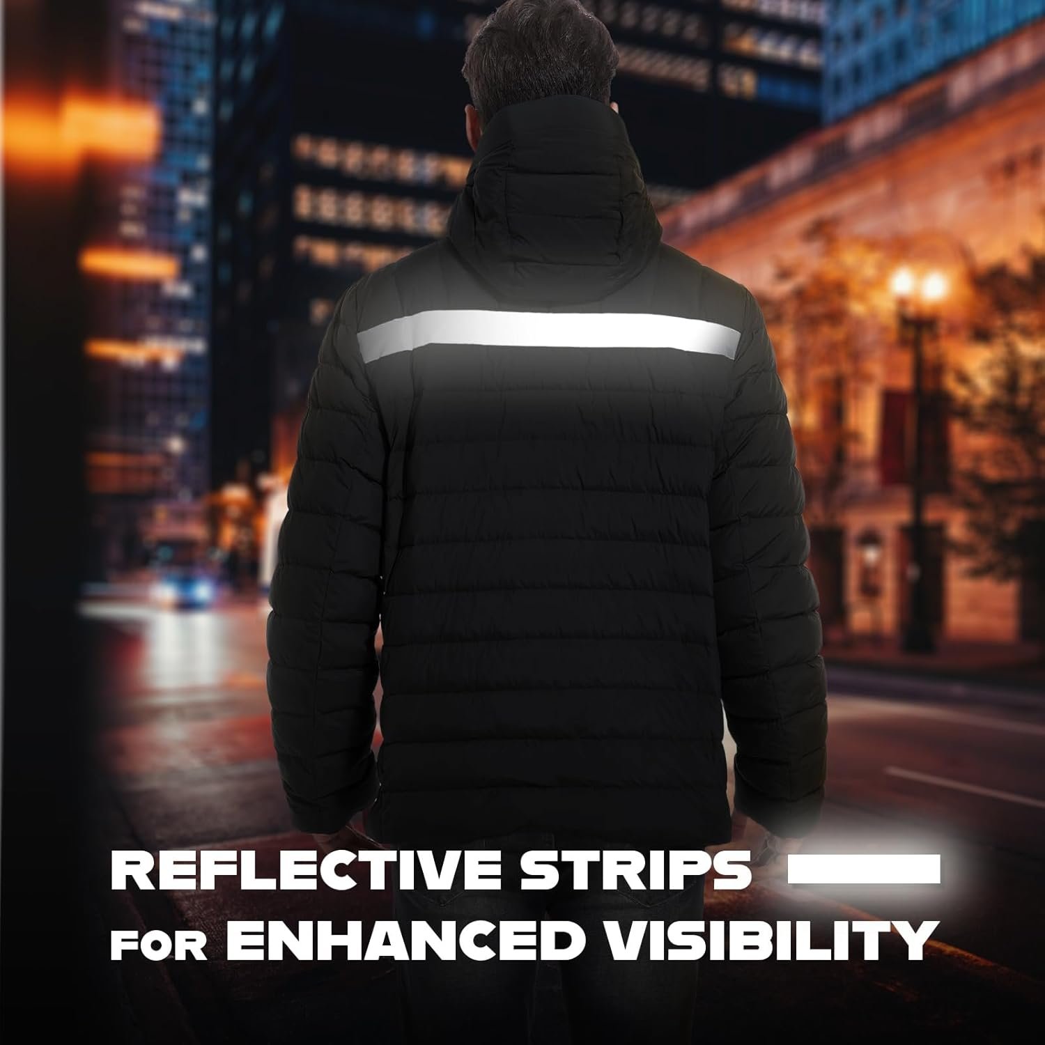 Men's Lightweight Packable Down Jacket Water-Resistant Winter Puffer Jackets with Hood - Image 2