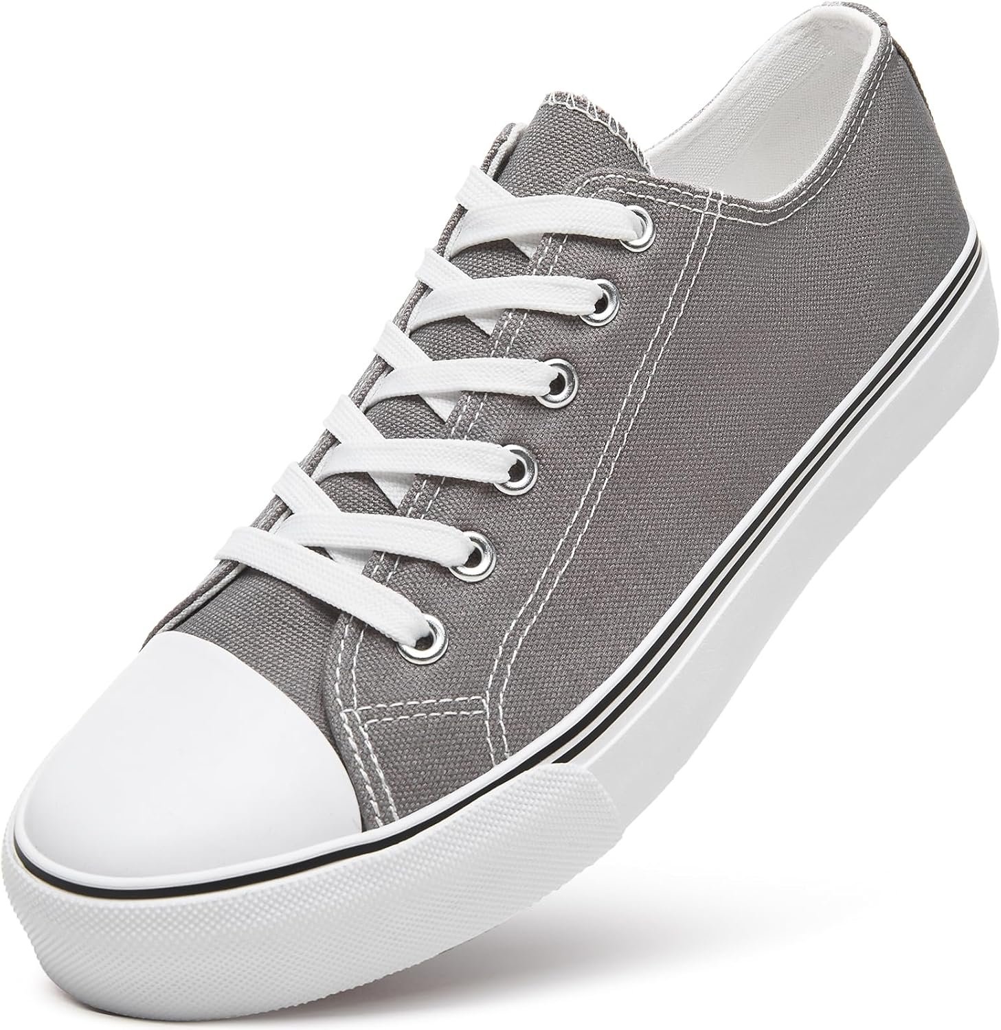 men Classic Casual Shoes,Lace-up Fashion Sneakers,Low Top Canvas Sneakers for Men