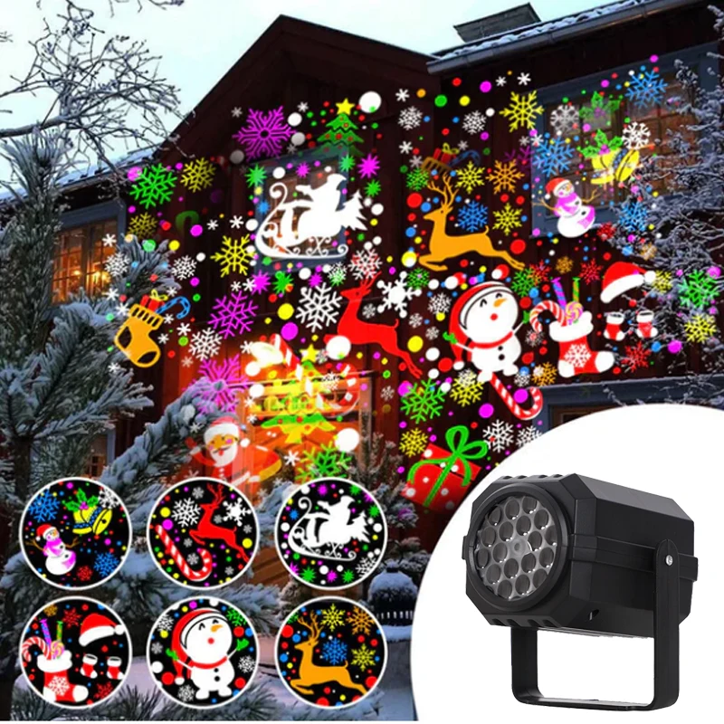 š„Black Friday Sale šRotating LED Christmas Pattern Projector Light - Image 7