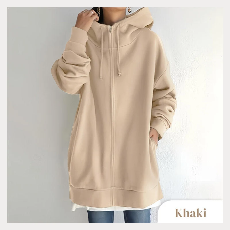 💥Limited Time Special Offer 50% off🔥Women's Autumn/Winter Zipper Hooded Sweater - Image 15