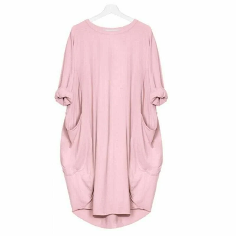 🔥Autumn Sale 49% OFF - Long Sleeve Casual Loose Pocket Dress🎁Buy 3 Pay 2 - Image 14