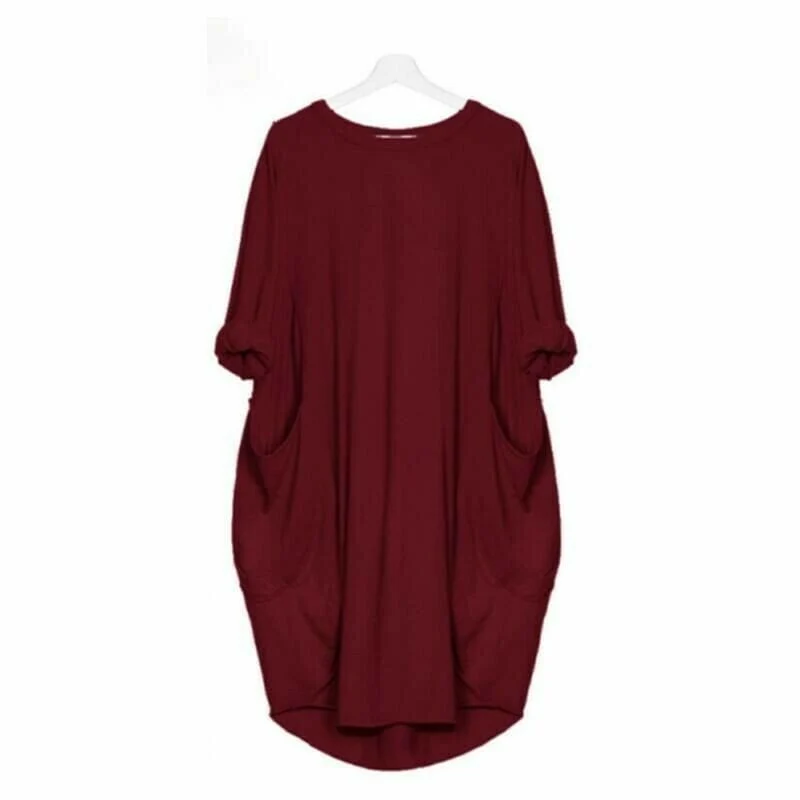 🔥Autumn Sale 49% OFF - Long Sleeve Casual Loose Pocket Dress🎁Buy 3 Pay 2 - Image 2