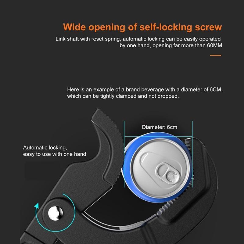 Multifunctional 12-inch Large Opening Universal Adjustable Wrench - Image 3