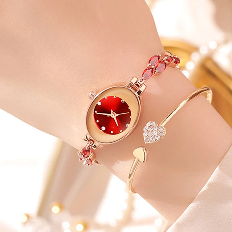 ✨2025 New Design🎀⌚Women's Colored Zircon Bracelet Watch - Image 4