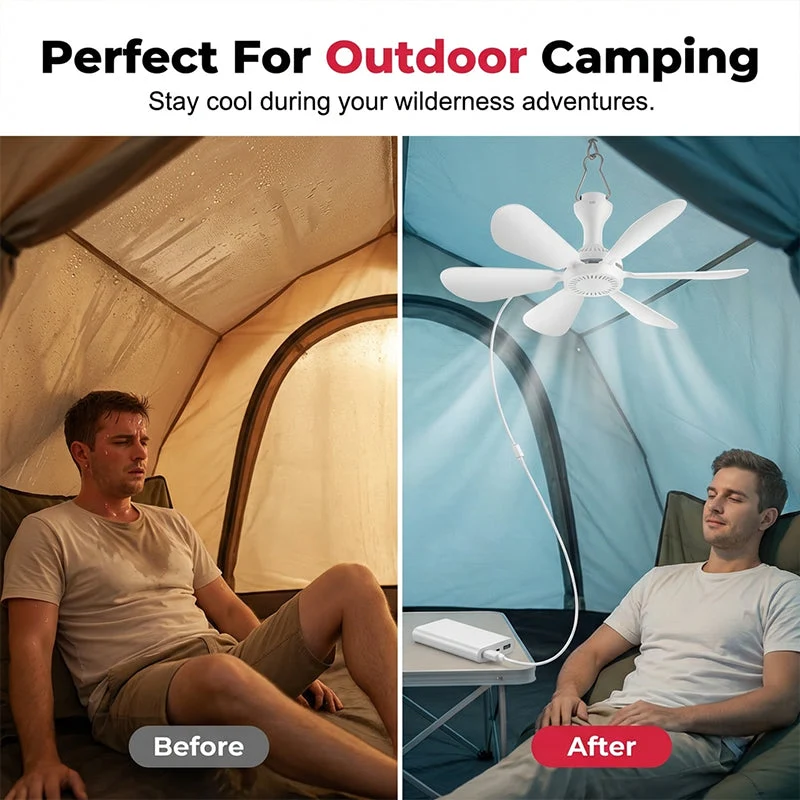 💥Hot Sales-49% OFF🔥Portable USB Ceiling Fan with 6 Blades - Image 8