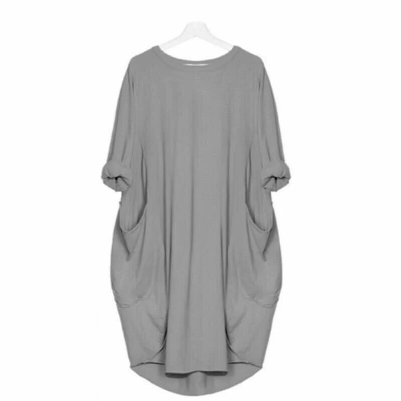 🔥Autumn Sale 49% OFF - Long Sleeve Casual Loose Pocket Dress🎁Buy 3 Pay 2 - Image 21