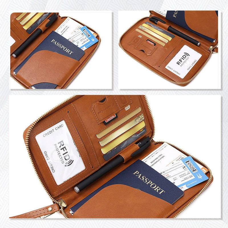 🧳2026 Tourism Must✈️Multifunctional RFID Passport Wallet - Image 6
