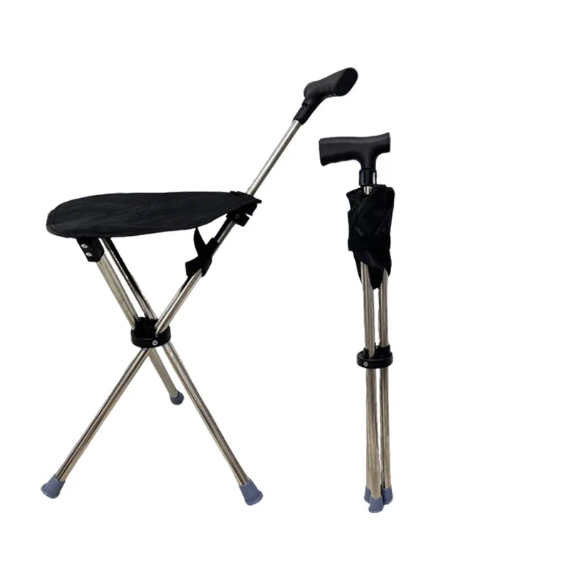 ⏳Time-Limited Special⏰2-in-1 Foldable Cane With Chair🌟 Freedom To Walk, Rest, And Explore With Ease!