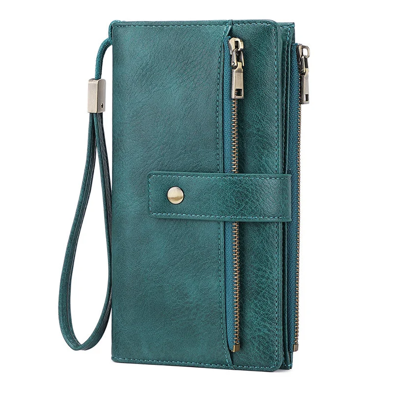 Women's Retro Style RFID Blocking Tri-fold Wallet - Image 5