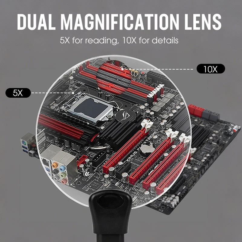 🔥Hot Sale Offers-5X Hands Free Magnifying Glass - Image 4
