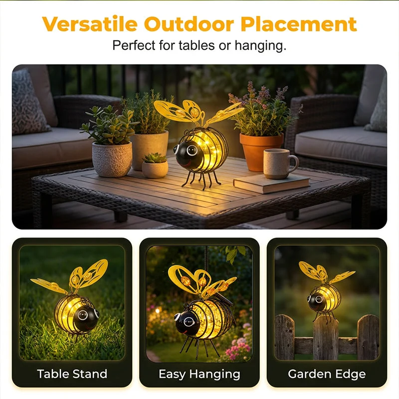 π 50% OFF NOW! βοΈ Outdoor Hanging Solar Bee Light β Charming garden decor, auto-on at dusk β Perfect gift for plant lovers, moms or anyone who smiles β€οΈπΏβ¨ - Image 5