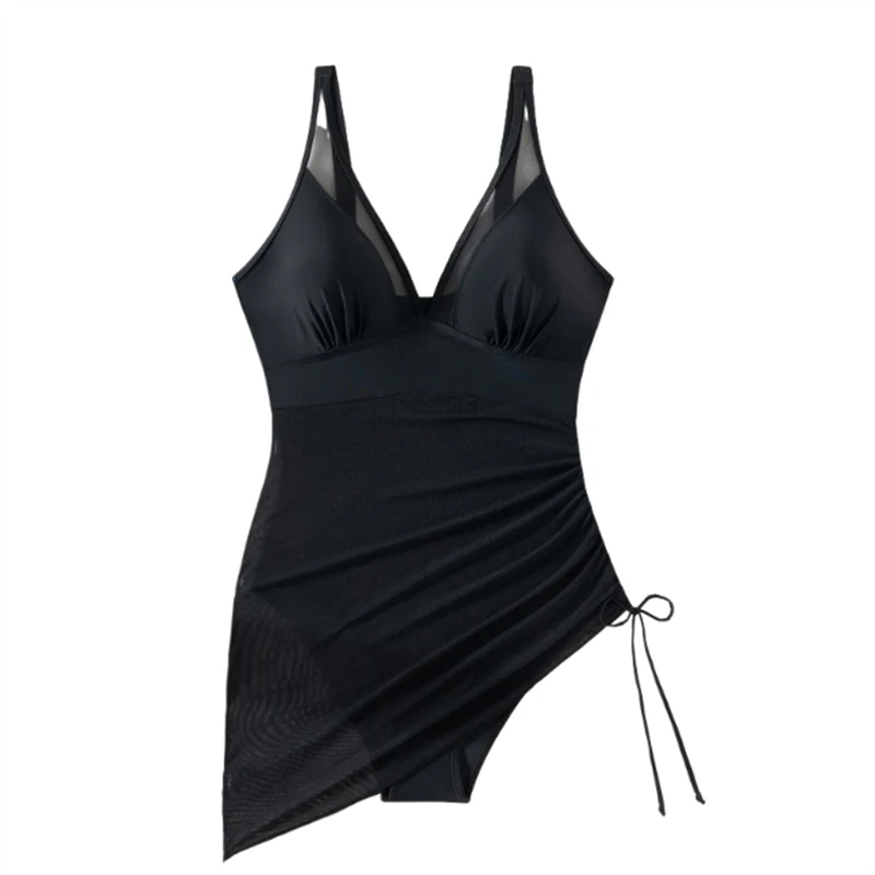 Women’s Sexy One-Piece Mesh Swim Dress - Image 14