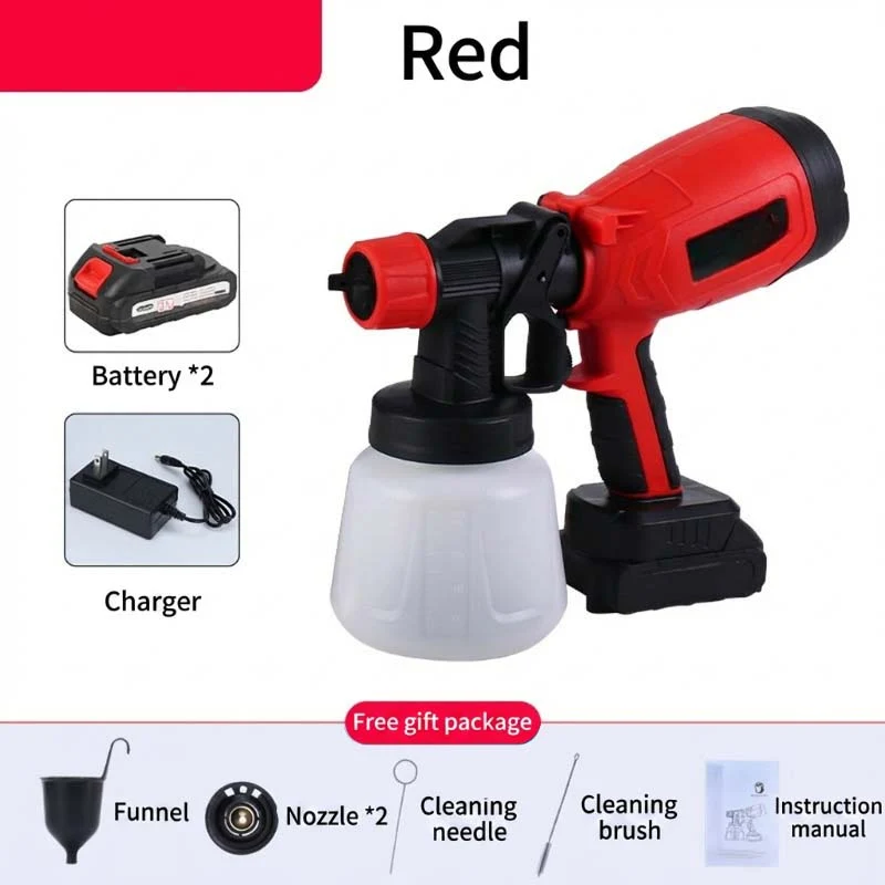 🎨🔋 Cordless paint sprayer – 2 batteries, versatile, for painting & gardening! - Image 15