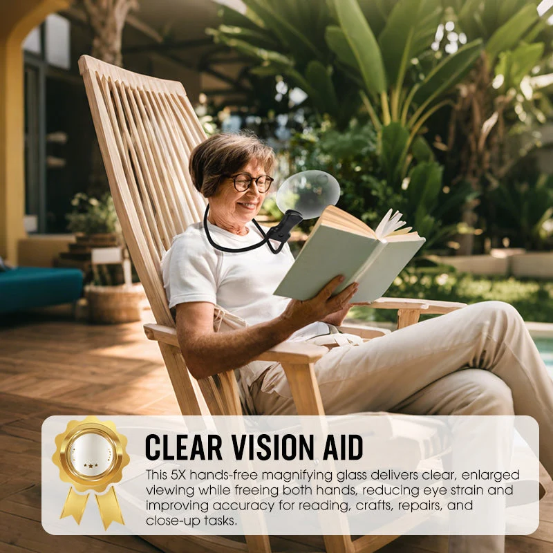🔥Hot Sale Offers-5X Hands Free Magnifying Glass - Image 6