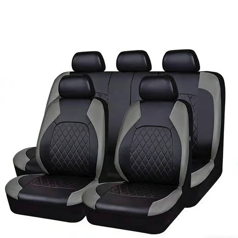 🎁🚗9-Piece Universal Fit Leather Car Seat Cover Set - Image 9