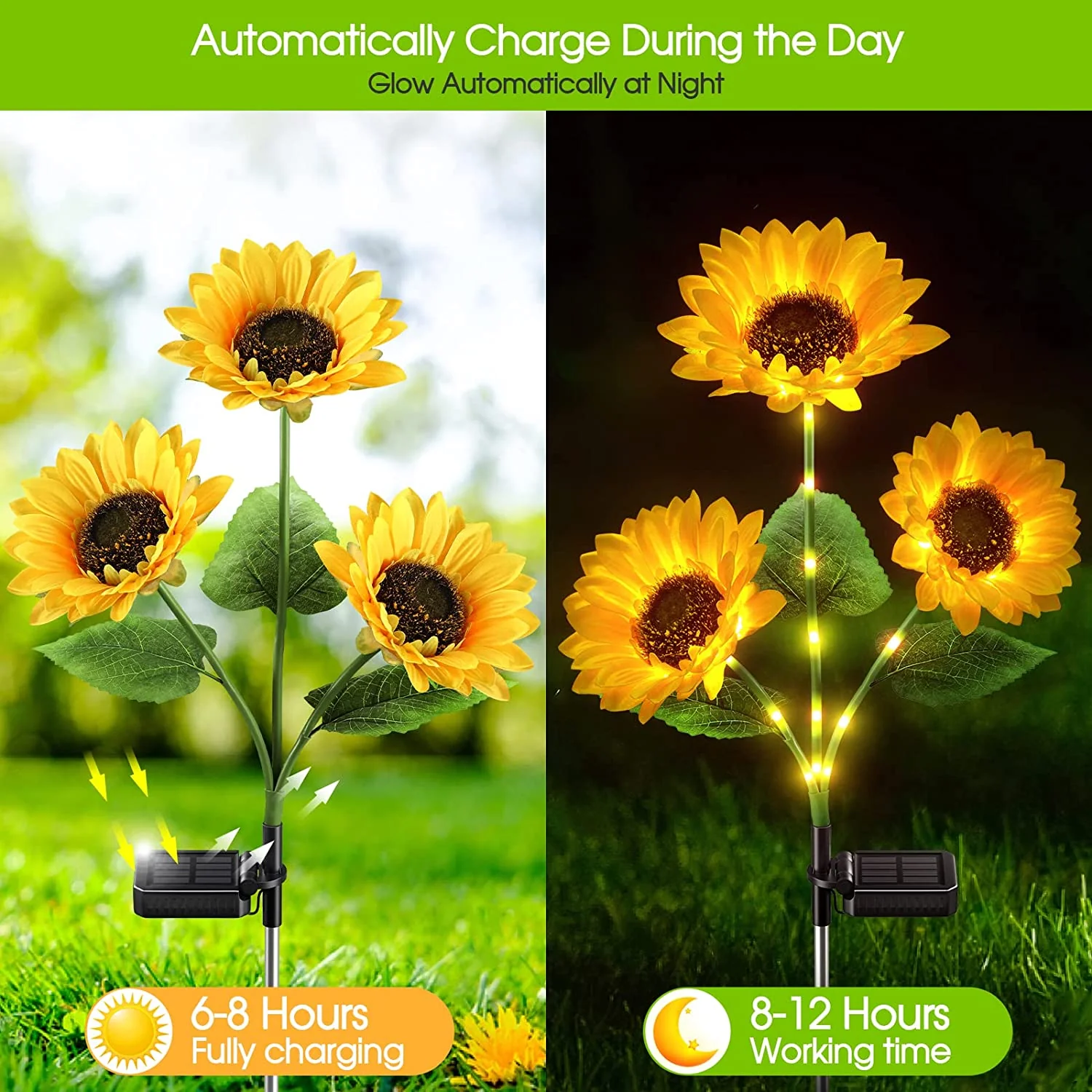 🌻46% OFF FLASH SALE ! Sunflower Solar Lights – Glowing Decor for Garden ✨🌿【Hurry Up】 - Image 5