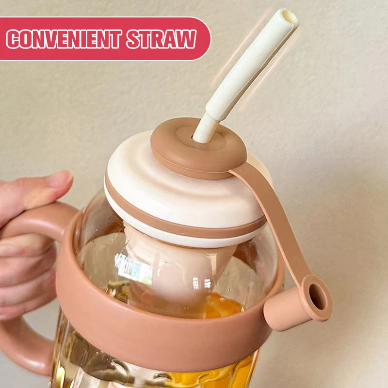 Stylish Large Capacity Sports Water Bottle with Straw - Image 12