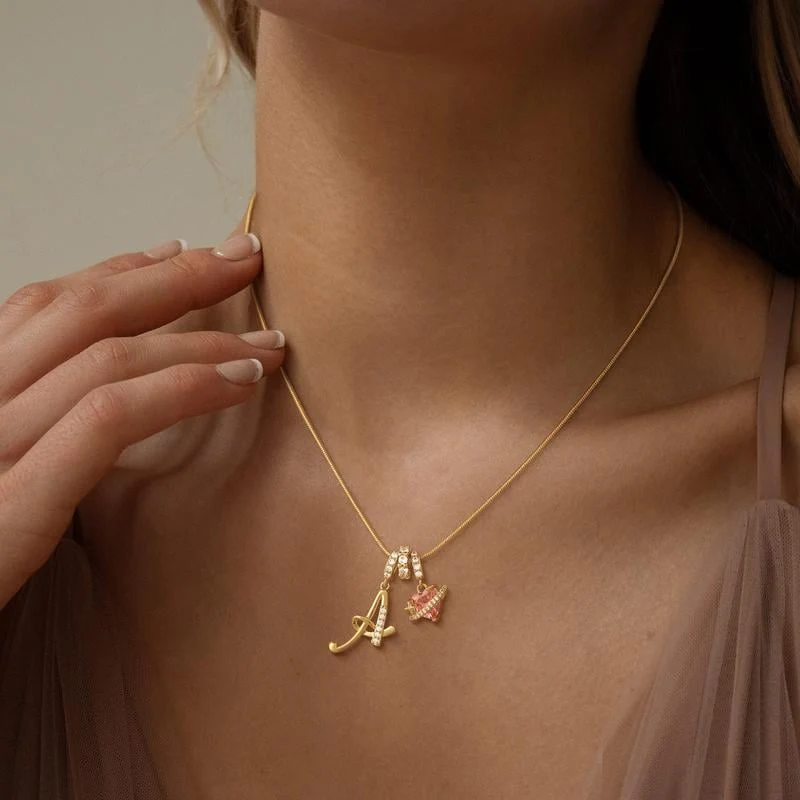 ๐2026 Mother's Day Gifts 50% Off--๐3-Layering Initial A-Z Letter Pendant Necklaces - Image 3