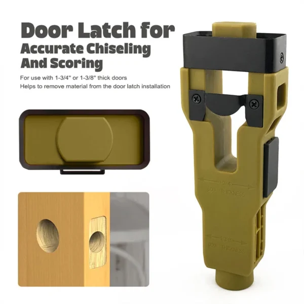 🛠️ LIMITED-TIME 50% OFF! 🚪 Professional Door Latch Installation Tool – Accurate Mortise Guide, Durable ABS, Adjustable 🔨