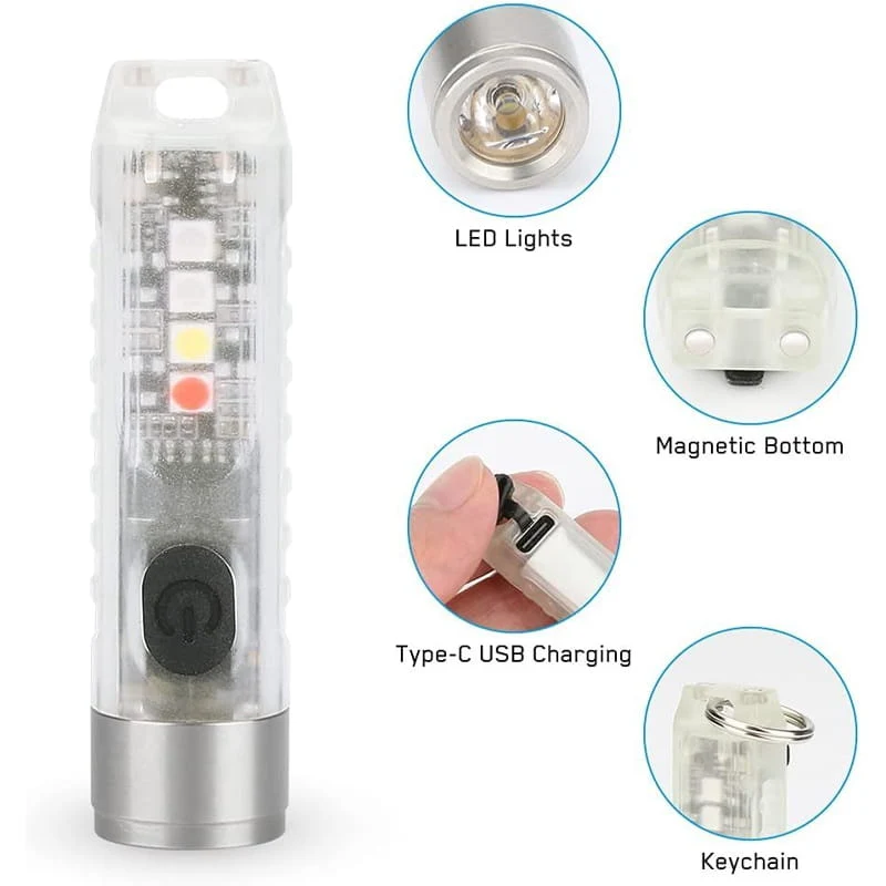 Rechargeable Mini Powerful Keychain Flashlight - Image 15