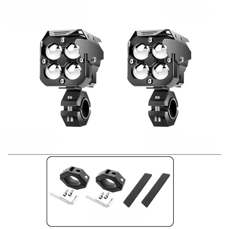 High-Power Quad-Lens Motorcycle LED Spotlight - Image 10