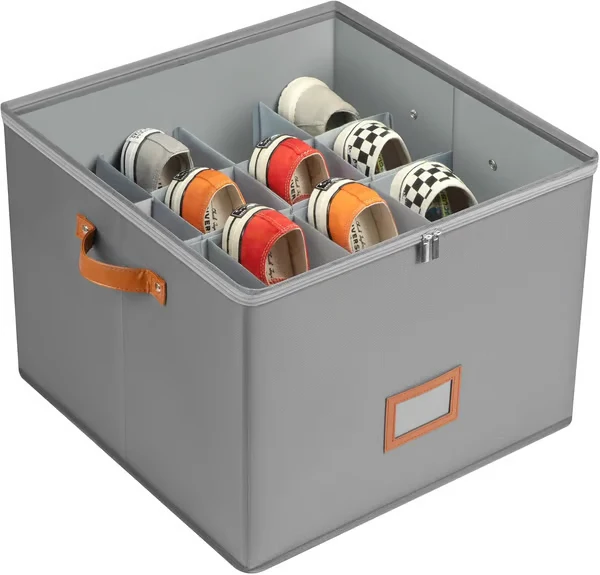 📢📢50% OFF !!!⏰ Fabric Shoe Organizer Storage Box👟– Foldable Design, Large Capacity, Dustproof & Breathable, Space-Saving for Closet & Bedroom 🧺 - Image 6