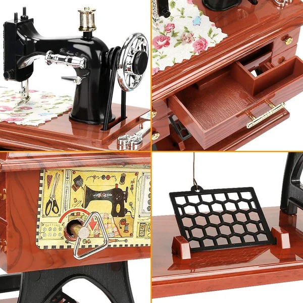 đ„Time Limit Sale 50% OFF - Wood Mini Sewing Machine Music Box - Image 3