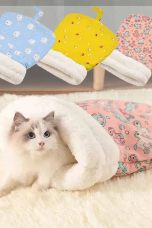 🔥Hot Sale🐱Warm, plush, thick cat bed