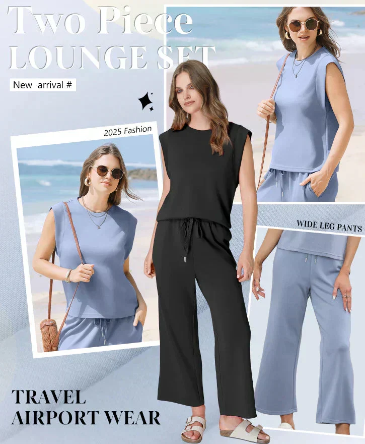 🌺 Hot Sale 49% OFF🌺 New Women's Sleeveless Top & Wide-Leg Pants 2-Piece Set - Image 3