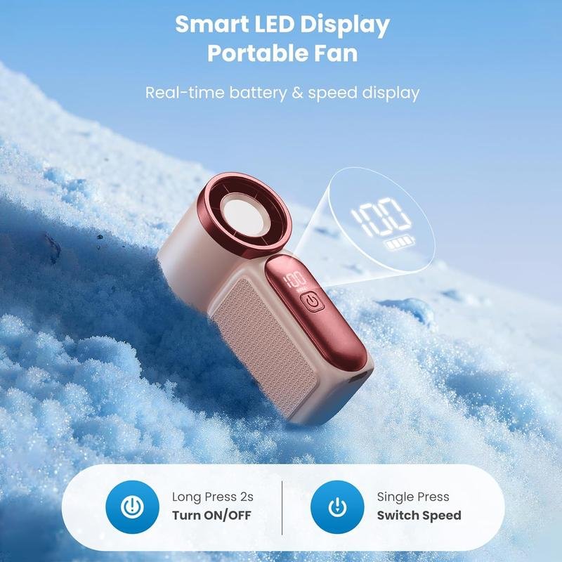 🌬️ LIMITED-TIME 50% OFF! ✨ Turbo Handheld Fan – LED Display, 6 Speeds, 3000mAh 🔋 - Image 24