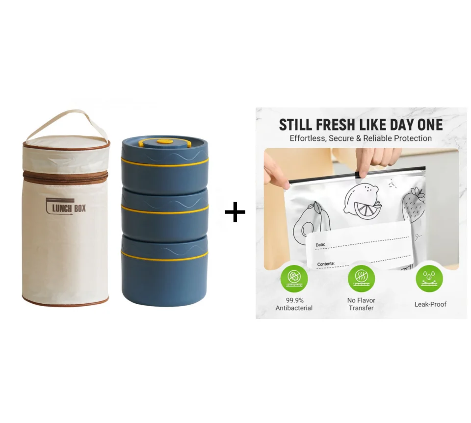 🎁Hot SALE 50% OFF🔥Microwaveable Stainless Steel Insulated Lunch Box Set - Image 27