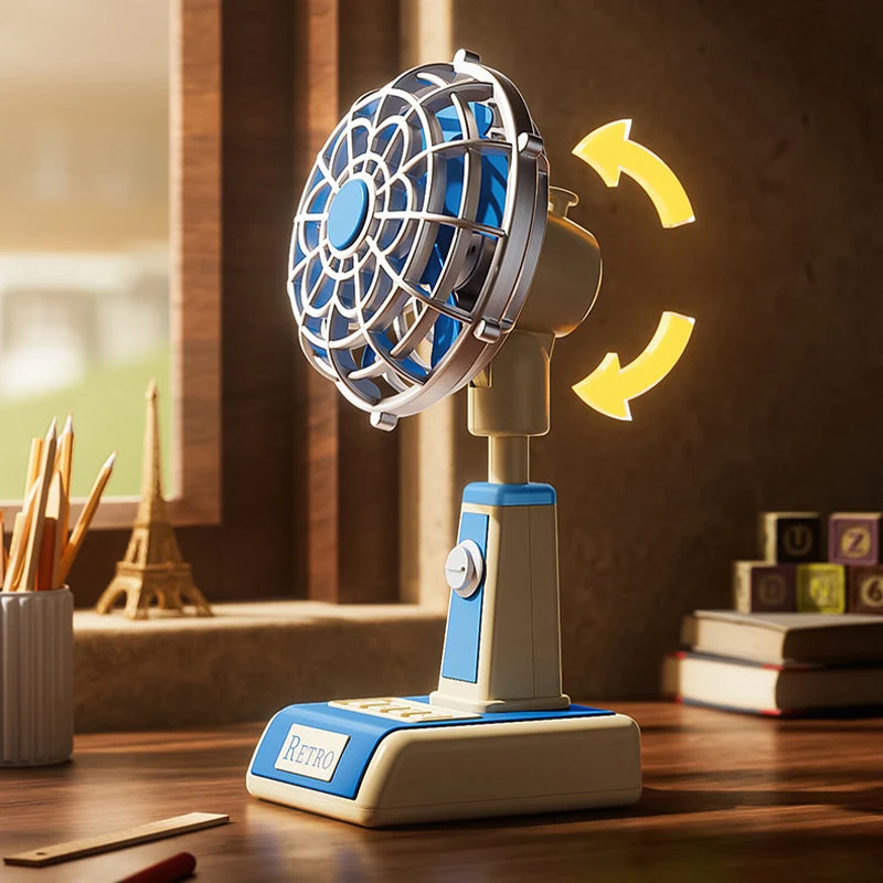 ⏳LIMITED TIME: 50% OFF! 🏆Retro USB Desk Mini Fan - Image 6