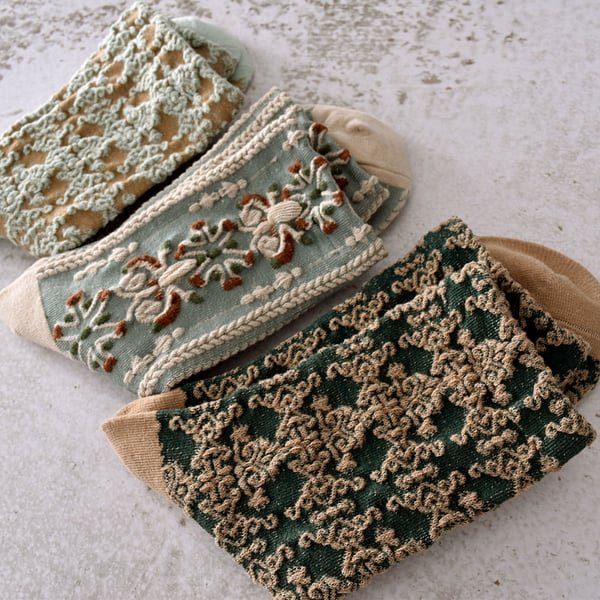 🔥Hot Sale 50% OFF🔥Women's Floral Cotton Socks (10 Pairs/1 Set) - Image 3