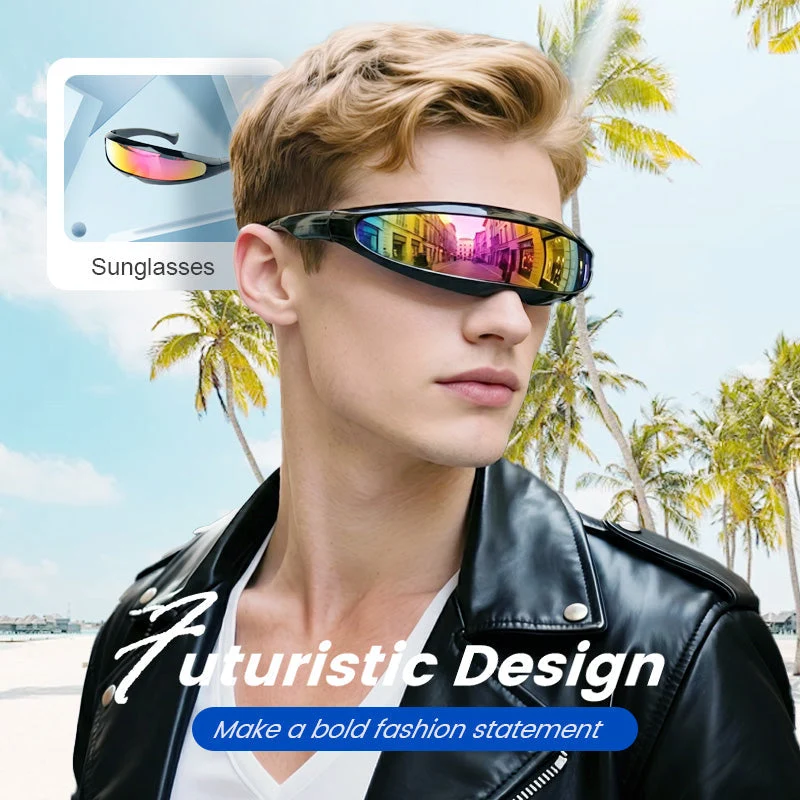 ⏳LAST DAY SALE 50% OFF🔥Lightweight Futuristic Shield Sunglasses