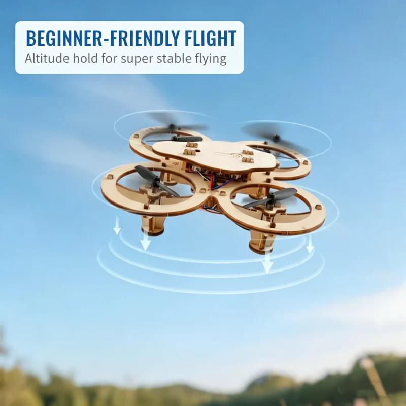 ๐๐ฅ HOT SALE 50%OFF ๐ฅ๐งฉ DIY Wooden Drone Building Kit ๐ - Image 5