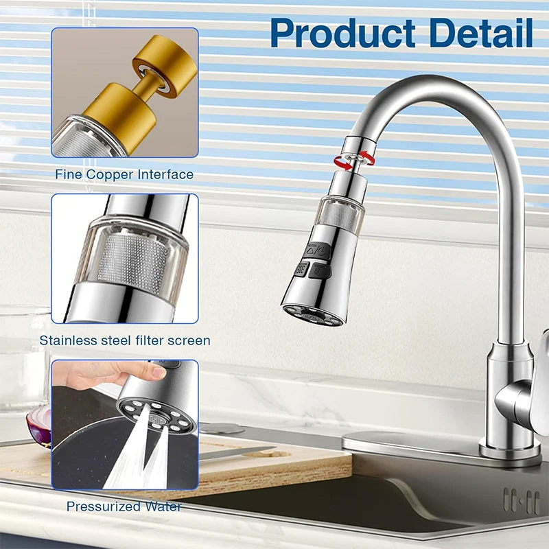 🔥 2025 Hot Sale💦360° Swivel Kitchen Faucet Aerator - Image 6