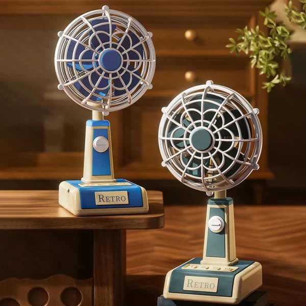 ⏳LIMITED TIME: 50% OFF! 🏆Retro USB Desk Mini Fan