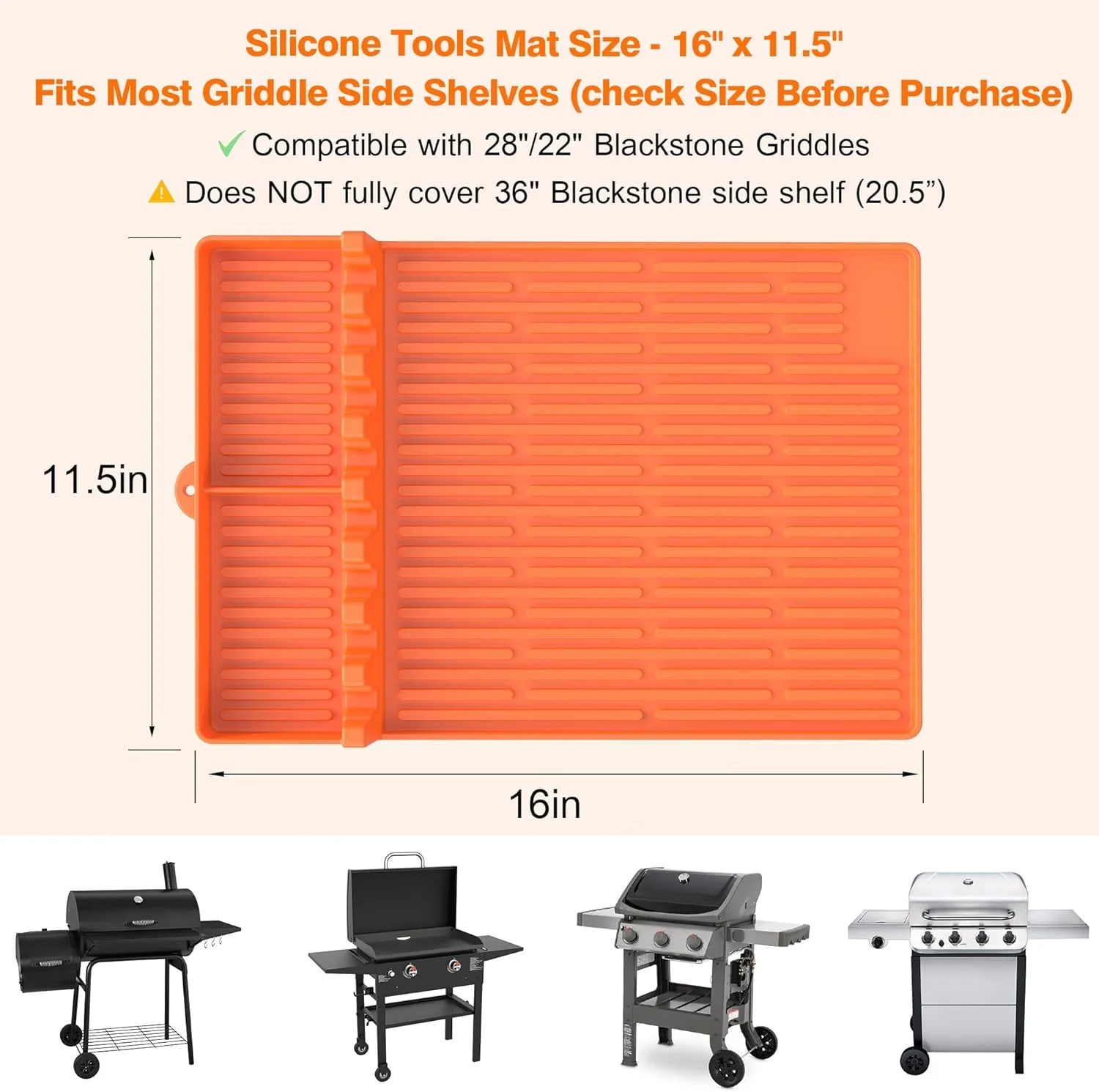 🌞Summer Sale 50% OFF🔥Silicone Grill Tools Mat with Drip Pad - Image 9