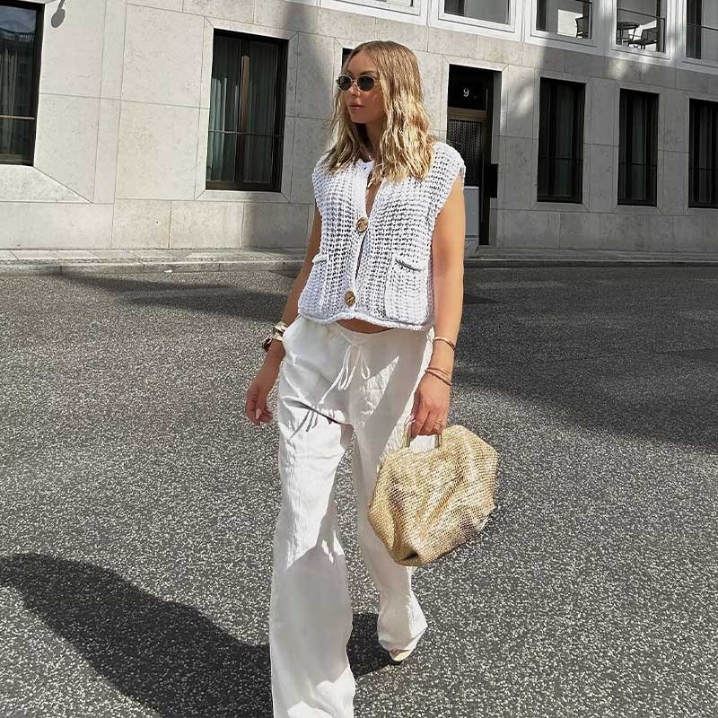 🍂49% OFF🔥Women’s Chunky Knit Button-Down Sweater Vest - Image 6