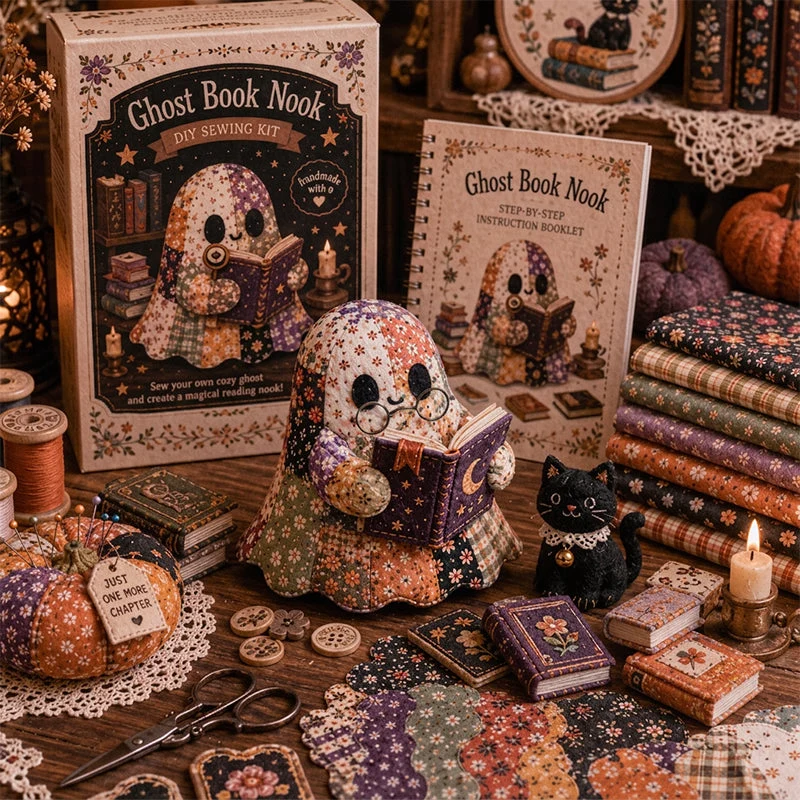 šLittle Ghost's Cozy Halloween DIY Patchwork Kit - Image 15