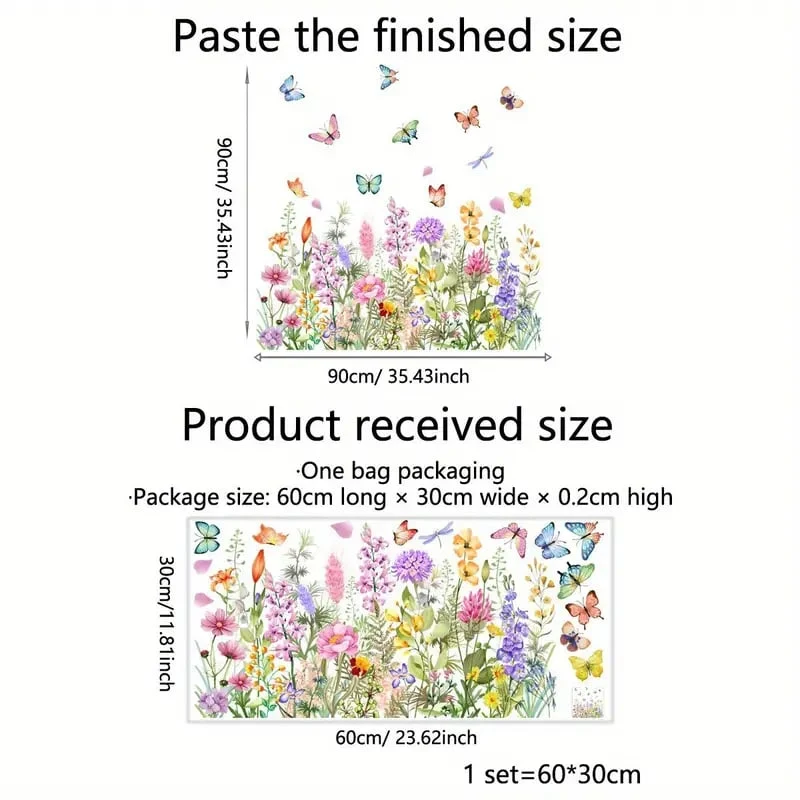 💐Time-limited Special💞Colorful Floral Bouquet Window Sticker🖼️(Cut to size freely) - Image 7