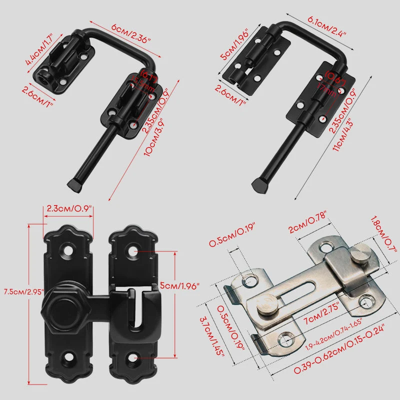 Multi-Angle Security Barrel Bolt Latch - Image 23