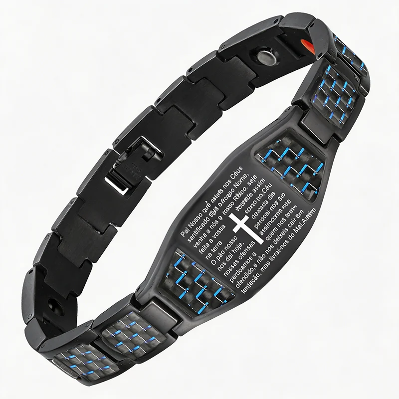 Men's Titanium Steel Magnetic Therapy Bracelet - Image 23