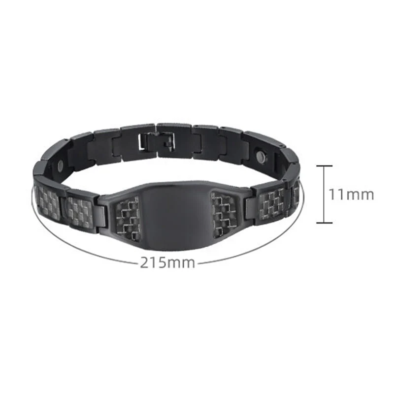 Men's Titanium Steel Magnetic Therapy Bracelet - Image 10