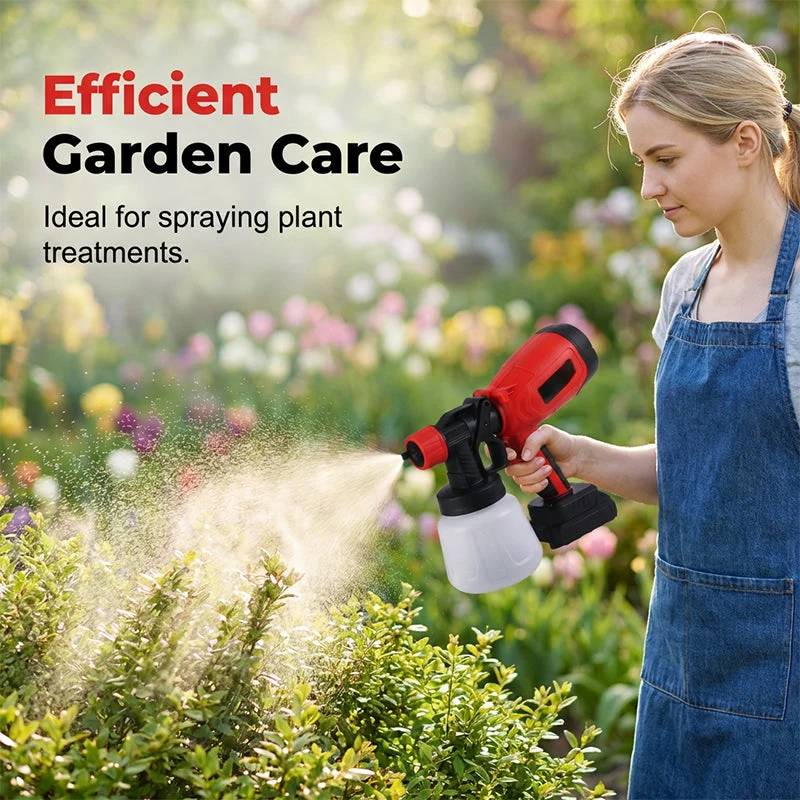 🎨🔋 Cordless paint sprayer – 2 batteries, versatile, for painting & gardening! - Image 8
