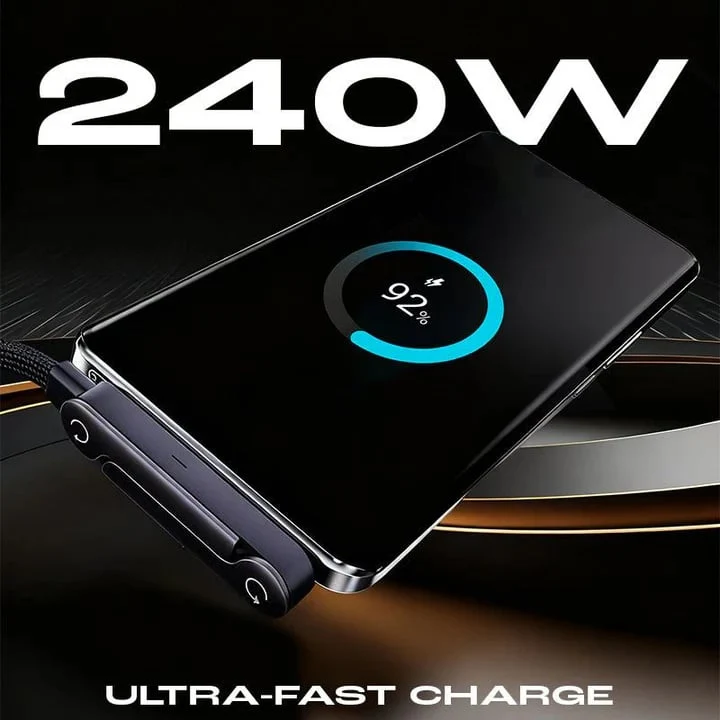 🎁Year-End Sale 50% OFF🏆⚡2-in-1 Fast Charging Cable with Adjustable Phone Stand - Image 2