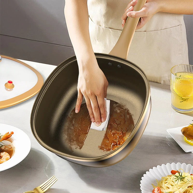 ⏳Time-limited Special⏰12in Titanium Alloy Non-Stick Pot with Lid - Image 9