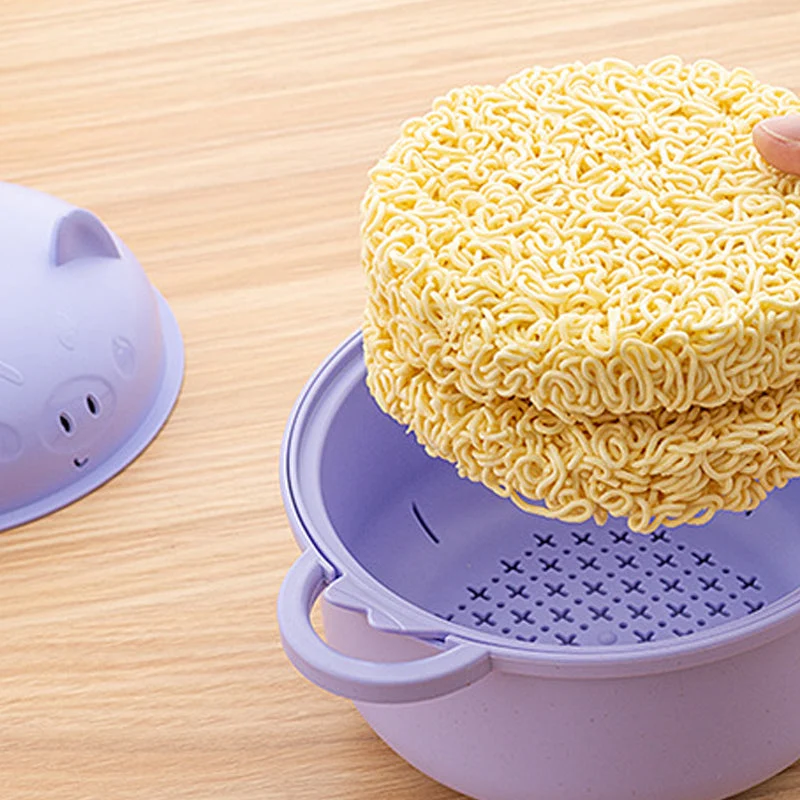 🔥While Supplies Last 40% OFF!🎉 1300ml Instant Noodle Bowl Set with Lid & Cutlery - Image 6