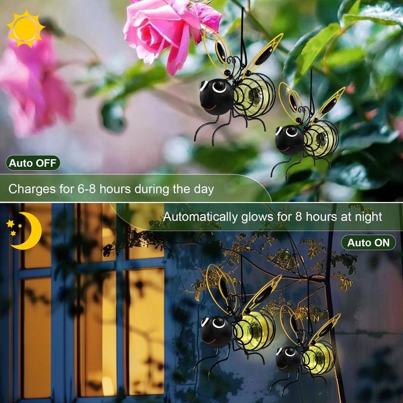 π 50% OFF NOW! βοΈ Outdoor Hanging Solar Bee Light β Charming garden decor, auto-on at dusk β Perfect gift for plant lovers, moms or anyone who smiles β€οΈπΏβ¨ - Image 6